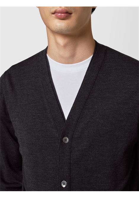 Cardigan in Ultra-Fine Merino Wool ALPHA STUDIO | Cardigan | FE-6313E0106